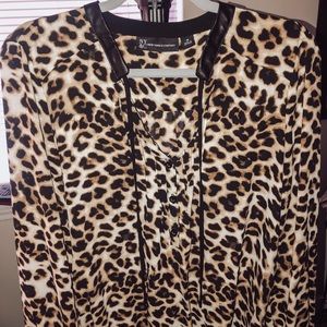 Cheetah Print Blouse